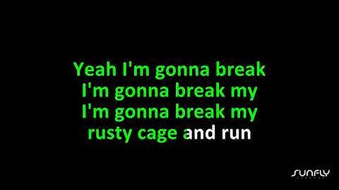 Rusty Cage Karaoke version - Karaoke performance video thumbnail