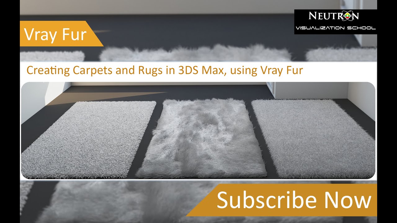 How to create rug and carpet in 3ds max, using Vray Fur
