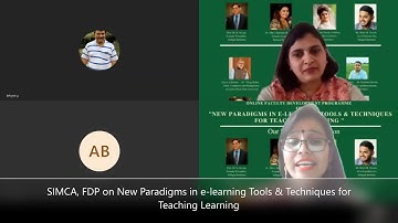 First Day - FDP on New Paradigms in e-learning Tools and Techniques for Teaching Learning