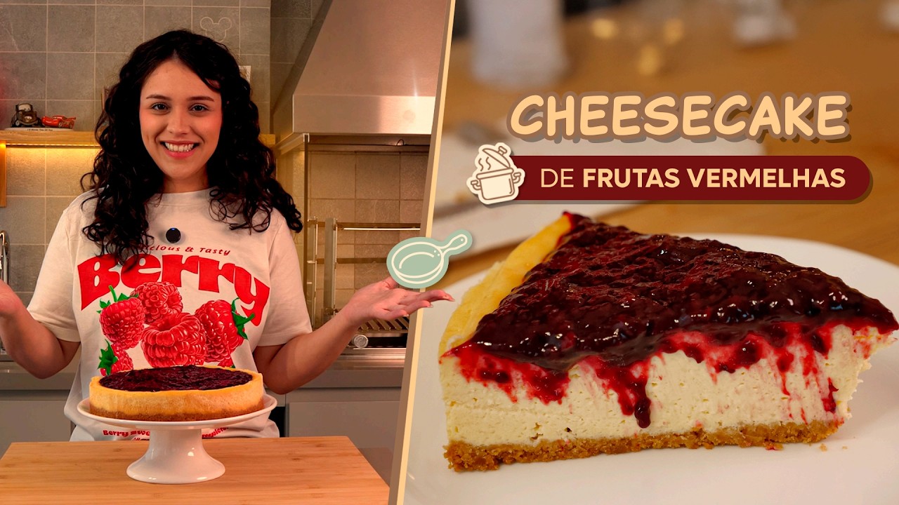 Cheesecake de Frutas Vermelhas - Maethe Chef
