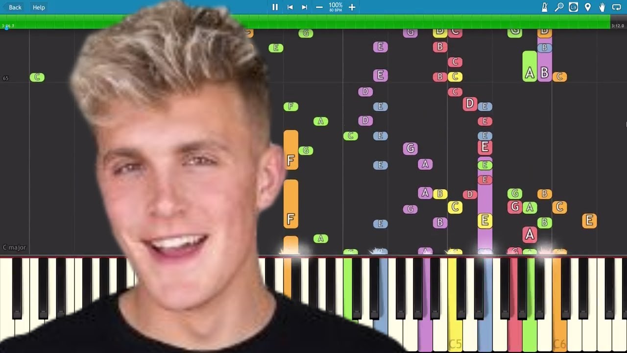 Jake Paul - Jake Paulers Song - IMPOSSIBLE REMIX - Piano Cover - YouTube