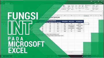 PENGGUNAAN FUNGSI INT PADA MICROSOFT EXCEL