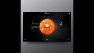 Beautiful animation with graphics of the planets of the solar system in After Effects
