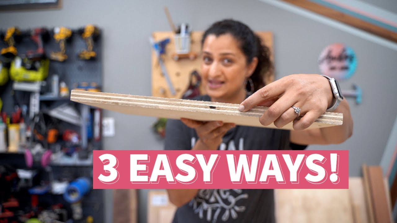 How to Cover Plywood Edges for Beginners! YouTube