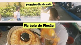 Primeiro dia de aula/Fiz bolo de Flocão #amoserdonadecasa by Casinha da Silvana 🏠💕 70 views 3 months ago 7 minutes, 54 seconds