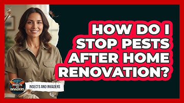 How Do I Stop Pests After Home Renovation? - Insects and Invaders