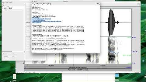 PRAAT 18  Simple information about F0