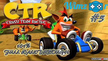Crash Team Racing Full 101% Walkthrough (With Commentary) Part 5 - Sewer Speedway [Wimzor The Great]