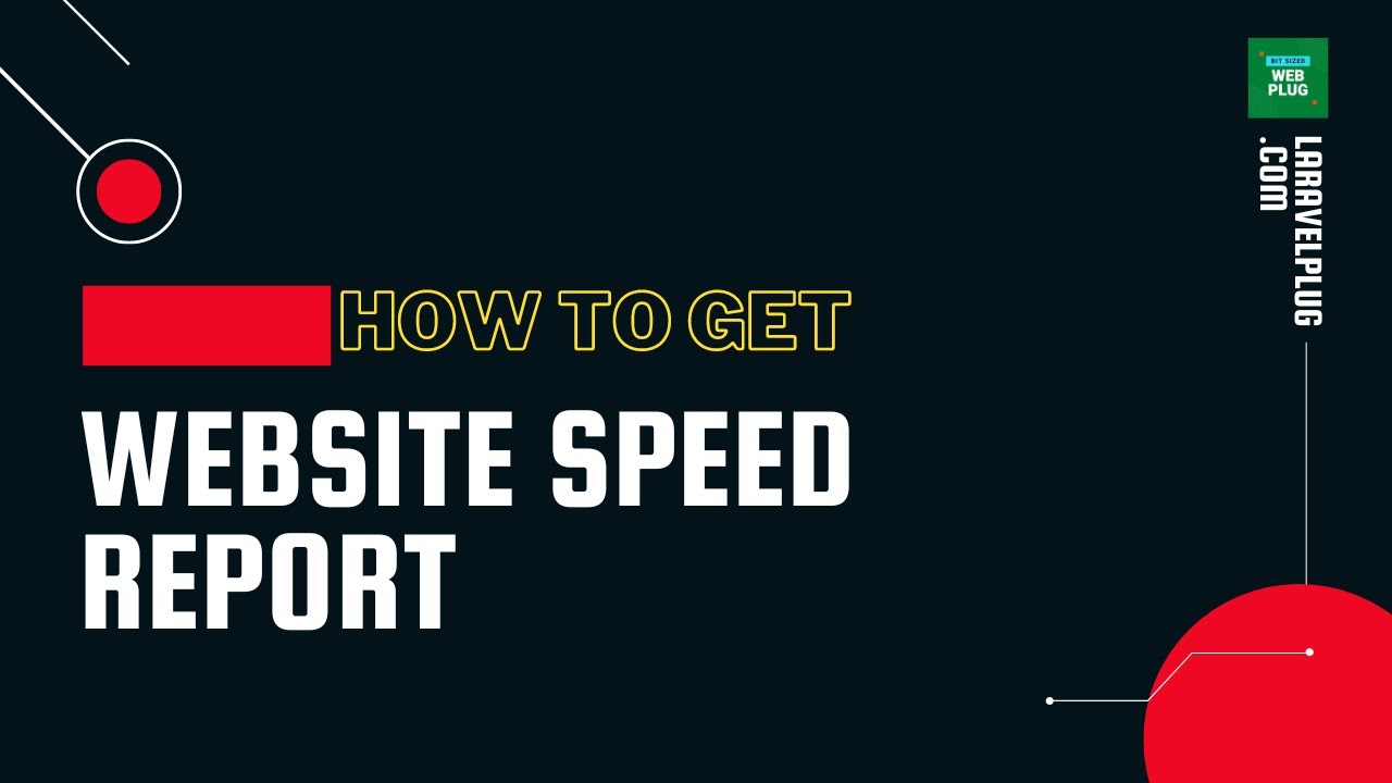 Boost Your Website's Performance: How to Get a Speed Report - YouTube