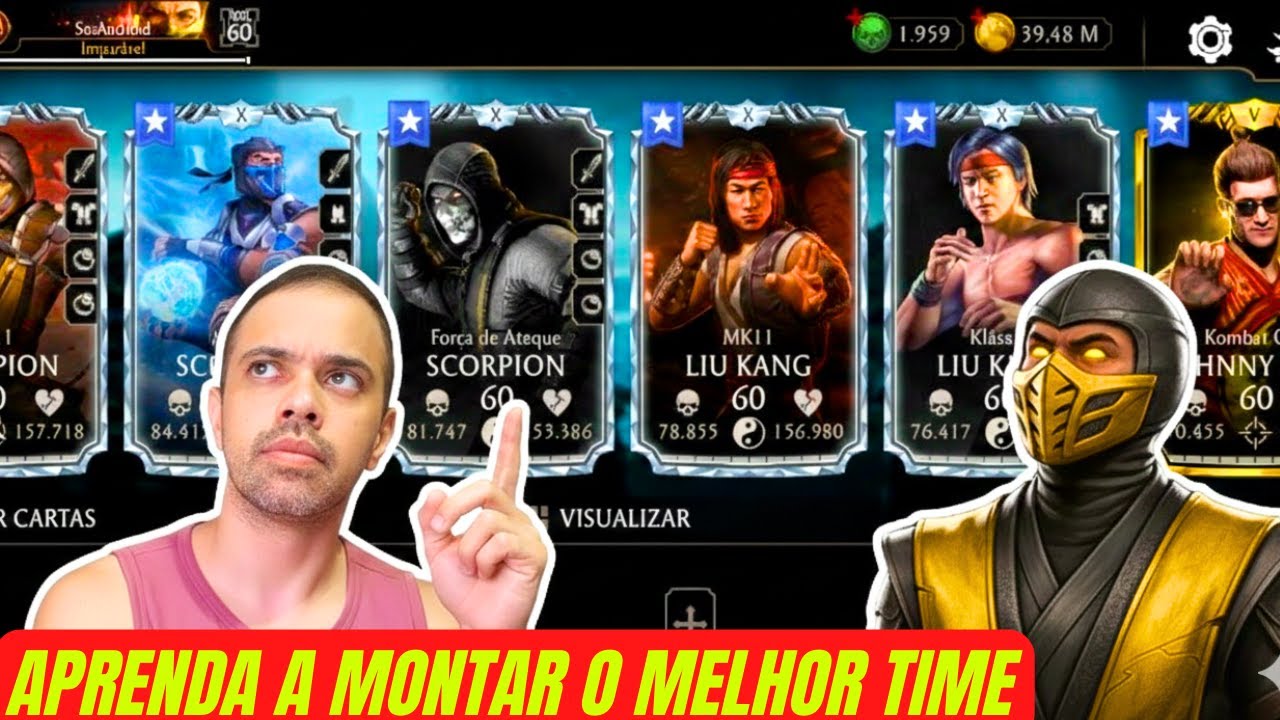 MK Mobile Passo a Passo pra VC montar um time imbatível para todos os modos de Jogo !