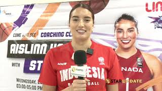 AISLINN KONIG, ATLET BASKET KANADA ISTRI SANDY WALSH BINTANG TIMNAS INDONESIA | STAR UPDATE