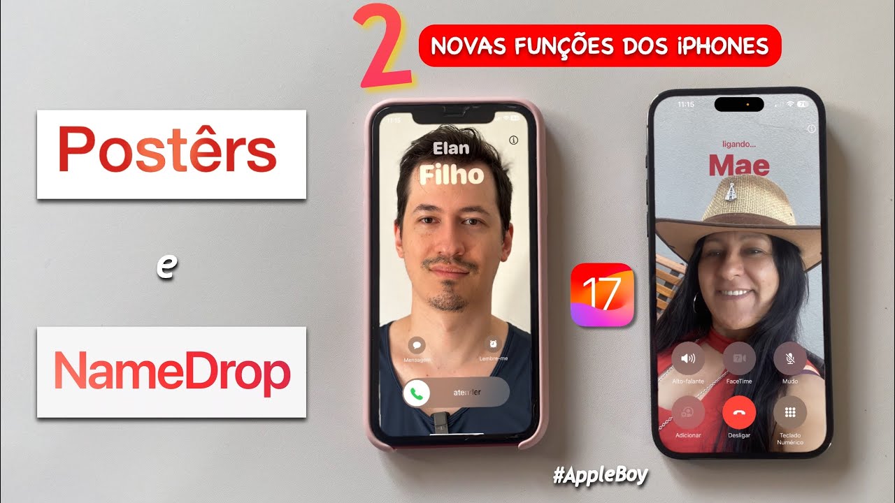 Como Usar Função de Poster e NameDrop no iPhone para Receber Chamadas com Foto em Tela Cheia ?