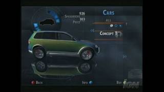 World Racing 2 Xbox Gameplay - Menu Navigation