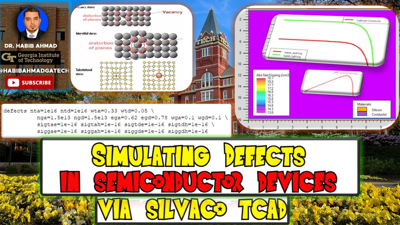 Simulating Defects in Semiconductor Devices via Silvaco TCAD - YouTube
