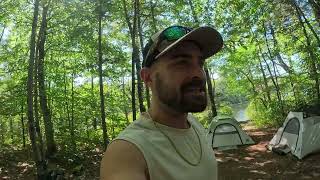 $100 Walmart Fishing Challenge + Camping the Mountain!