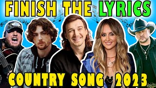 Finish The Lyrics Country Edition 2023 | Country Music Quiz  | Lyrics Challenge