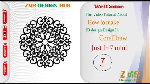 CNC Design Cutting | How to make Design in CorelDraw # ZMS DESIGN HUB
