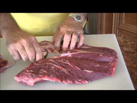 How to cut a Flat Iron Steak from a Top Blade Roast