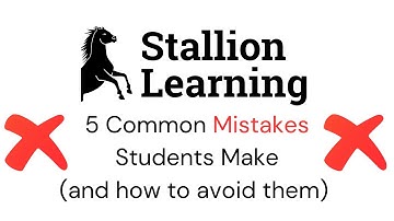FIVE COMMON MISTAKES STUDENTS MAKE | HOW TO AVOID THEM