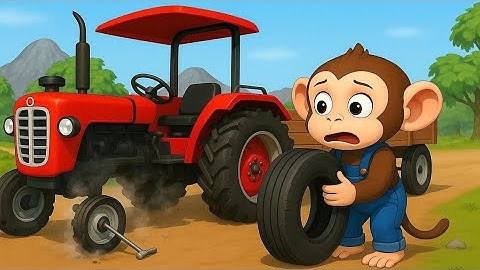  Breakdown, Monkey Farmer Fixes His Tractor In The Middle Of The Field | Cobby Farm