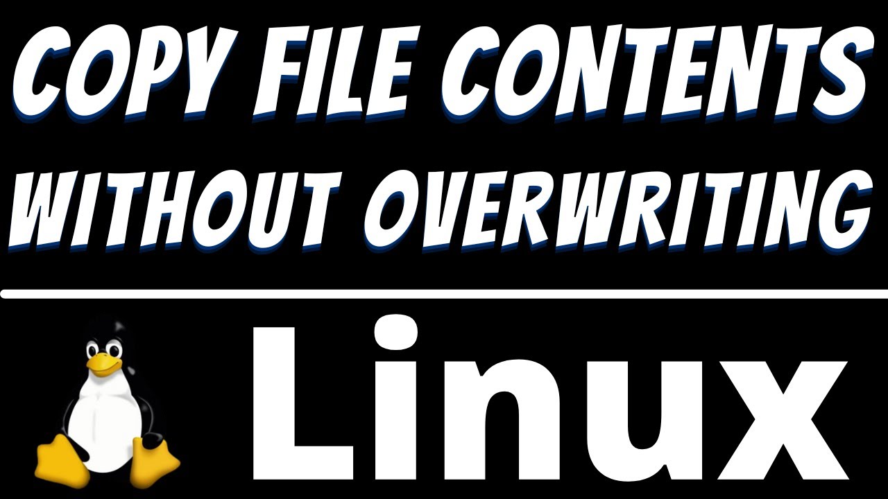Linux Command To Copy Contents Of One File To Another Without