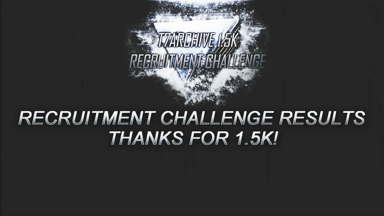 T7Archive: 1500 Subs Recruitment Challenge Results!