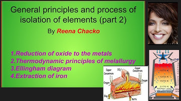 Class 12  Chemistry-General Principles and process of isolation of elements (Part 2) by Reena Chacko