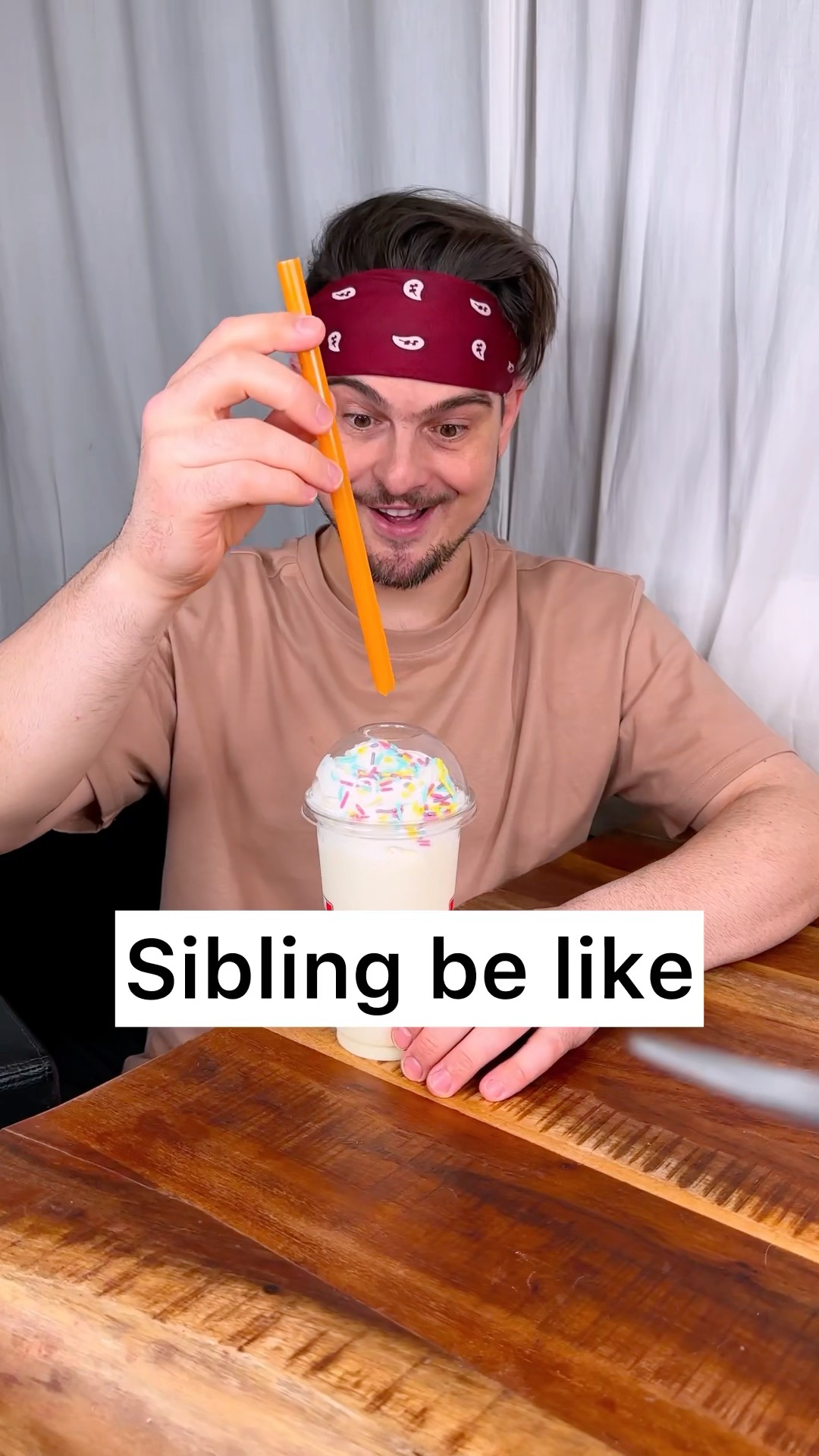 How to not take MILKSHAKE from your sibling??❤️?| CHEFKOUDY