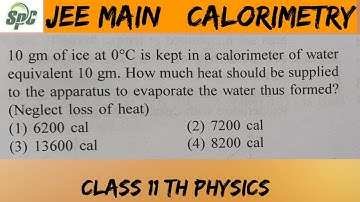 10 gm of ice at 0°C is kept in a calorimeter of water equivalent 10 gm . How much heat should be su