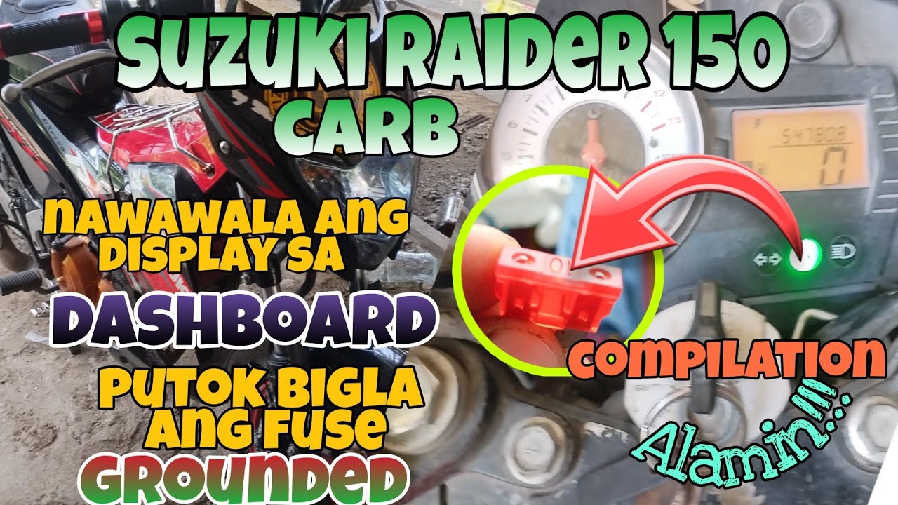 SUZUKI RAIDER 150 NAWAWALA ang DISPLAY sa DASHBOARD + PUTOK BIGLA ang FUSE WIRING ISSUE COMPILATION.
