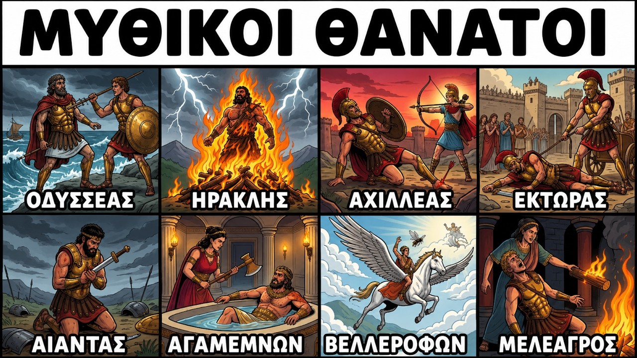 Πώς Πέθανε Κάθε Ήρωας Της Ελληνικής Μυθολογίας | Το Τραγικό Τέλος Των Μεγαλύτερων Θρύλων Της Ελλάδας Thumbnail