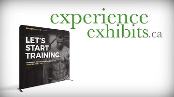 WaveLine Tension Fabric Display - Set up