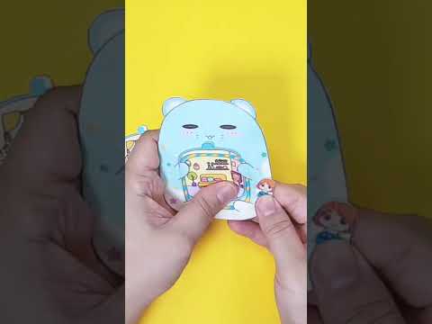 DIY 곰돌이 다마고치 스퀴시/Handmade Paper Tamagotchi - YouTube