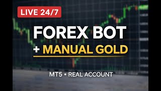 🔴 LIVE 24/7 – Forex Bot + Manual Gold Trades (MT5) | Real Account #gold, #xauusd, #btc, #forex
