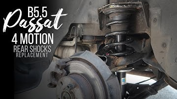 B5.5 4-Motion VW Passat Rear Shocks Replacement 1998-2005