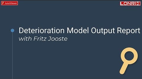 Deterioration Model Output Report (Webinar 7)