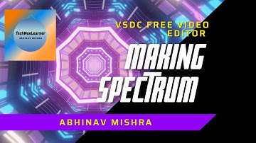How To make spectrum in VSDC Video Editing Software