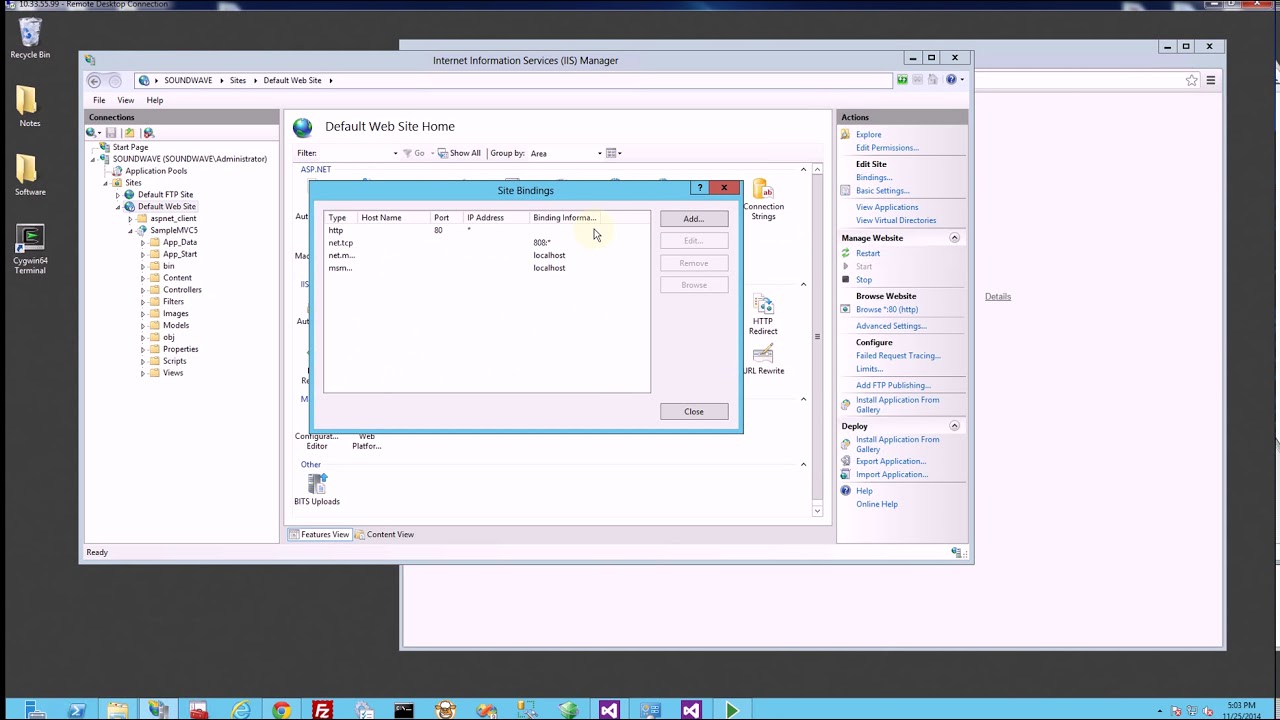 IIS How to Create Self Signed SSL Certificate for HTTPS - YouTube