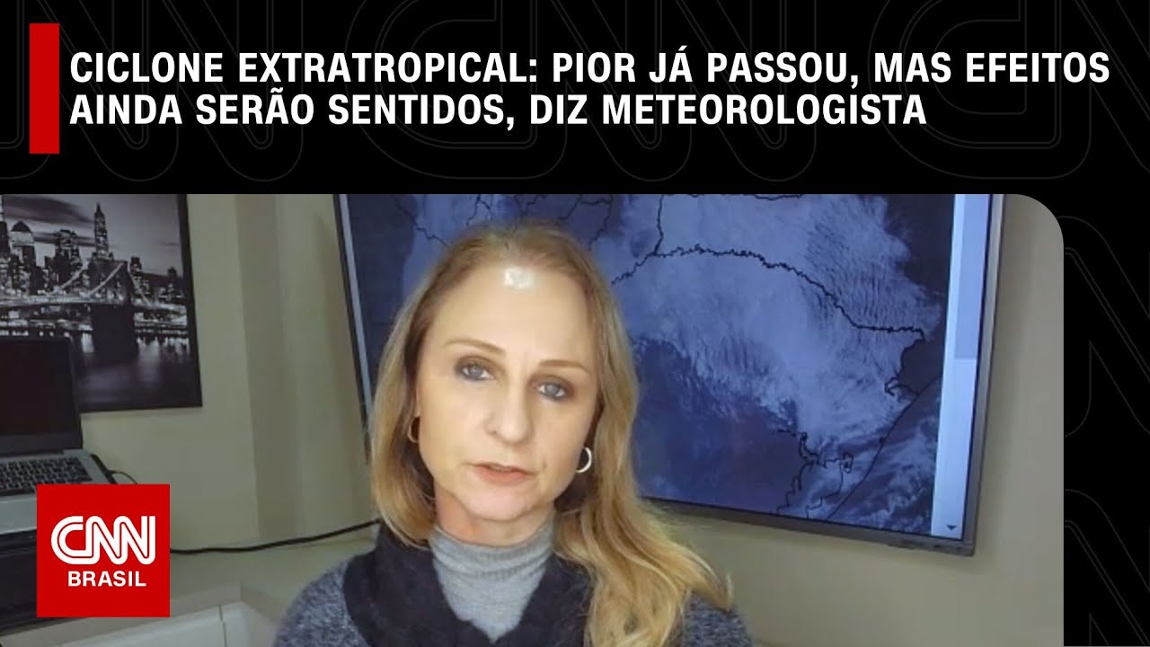 Ciclone extratropical: Pior já passou, mas efeitos ainda serão sentidos, diz meteorologista