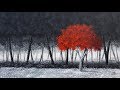 Le rouge et le noir cours de peinture acrylique  avec Bruno Lemasson vitesse accélérée TimeLapse