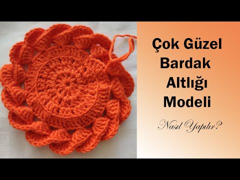 Çok Güzel ve Kolay Bardak Altlığı Nasıl Yapılır? / Very Beautiful Crochet Pattern