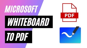 Microsoft Whiteboard to PDF | Convert | Tutorial | Old verision