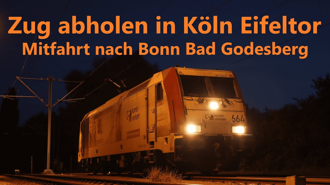 Zug abholen in Köln Eifeltor, Bahnübergang schlüsseln, Rangieren, Führerstandsmitfahrt nach Bonn