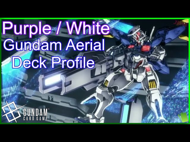 Purple White Aerial Rebuid Deck Profile Gundam Card Game - YouTube