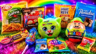 ASMR Colorful Candy Crunch 🍭 | Relaxing Sweet Sounds | ASMR Candy Collection 🍬