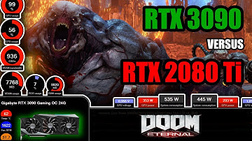 RTX 3090 vs RTX 2080 Ti | Test in Doom Eternal
