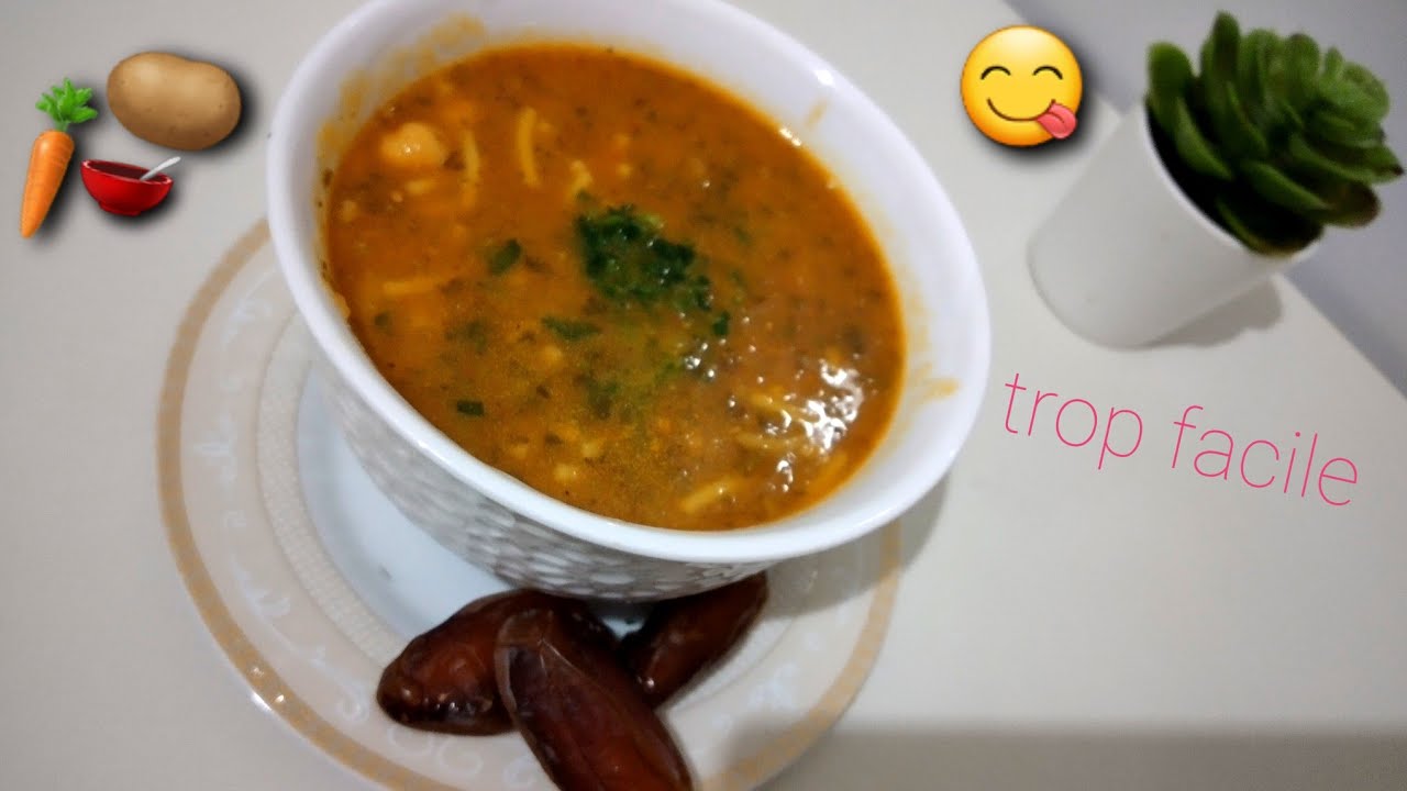 Harira (soupe) avec légumes , vous allez l'adopter ! 🥔🥕, facile!