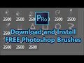 How to Download and Install Free Photoshop Brushes - Photoshop Tutorial 2020