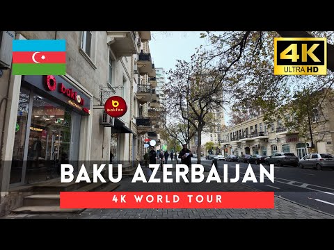 🇦🇿Azerbaijan 4k walk - Baku 4K Downtown Walking Tour｜Dec 2024