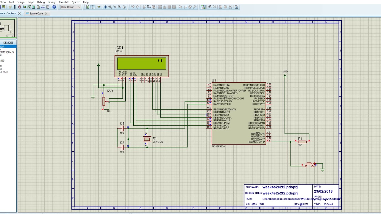 week4s2e2t2 Proteus 8 Professional Schematic Capture 02 03 2018 12 11 ...